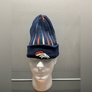 NFL Denver Broncos Navy and Orange Knit Hat
